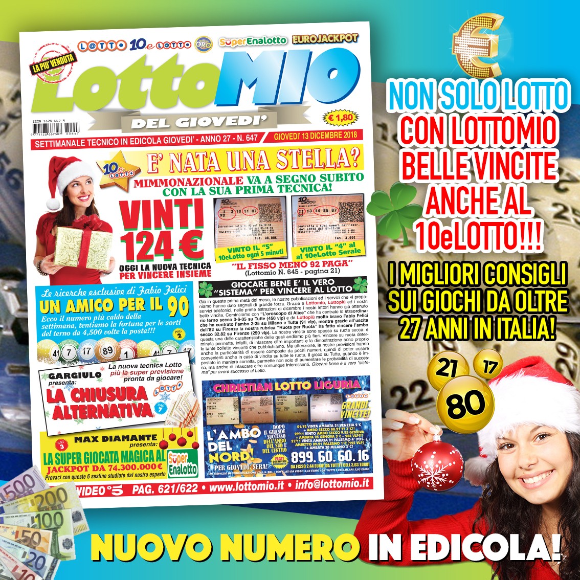 Amici del Lotto Max Diamante ha preparato &quot;Il Terno Perfetto Con Il 54