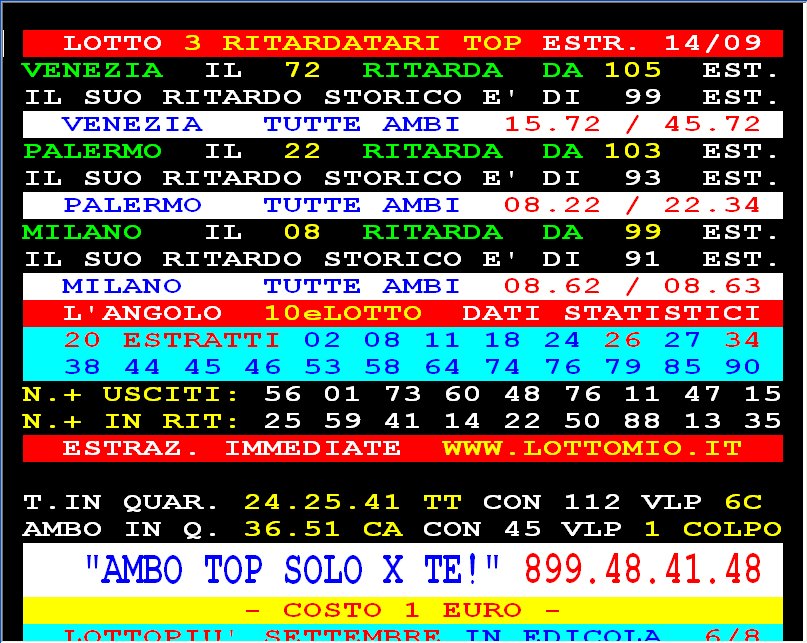 899 lotto intelligente