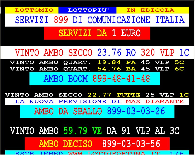 Lotto sistema eccezionale per il 10 e lotto e Superenalotto di &quot;40