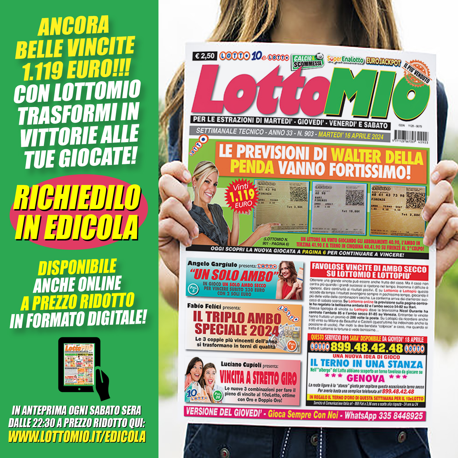 Lottomio N 903 Disponibile Da Oggi In Tantissime Edicole In Copertina lottomio-n-903-disponibile-da-oggi-in-tantissime-edicole-in-copertina